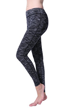 TOP-3 Yoga Pants Workout Legging Grey Space Dye for Women