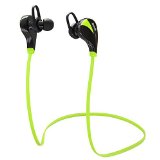 LEMFO Bluetooth Headsets Stereo Earphones Wireless Earset Earbuds Sweatproof Sports Running Headphones with Microphone For Andorid IOS Mobile Phones Green