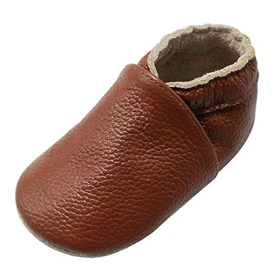 Yalion Baby Boys Girls Shoes Crawling Slipper Toddler Infant Soft Leather First Walking Moccasins
