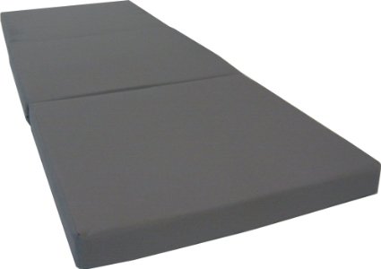 Brand New Gray Shikibuton Trifold Foam Beds 3 Thick X 27 Wide X 75 Long 18 lbs high density resilient white foam Floor Foam Folding Mats