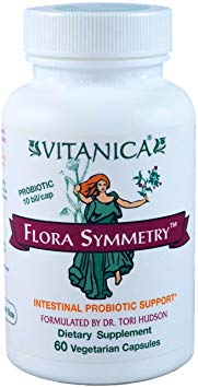 Vitanica Flora Symmetry, Intestinal Probiotic Support, 60 Count