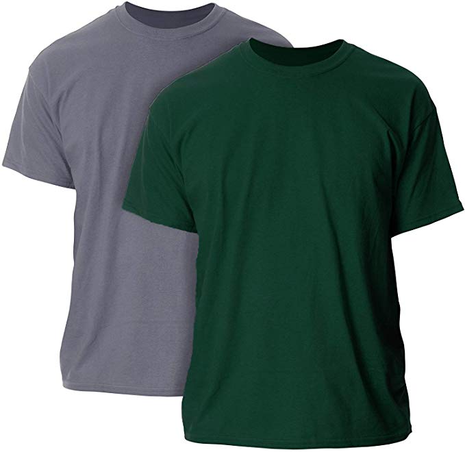 Gildan Men's Ultra Cotton Adult T-Shirt, (Pack of 2)