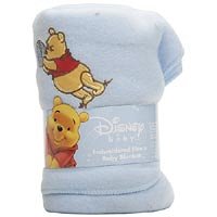 Disney Baby Winnie the Pooh Fleece Blanket Blue