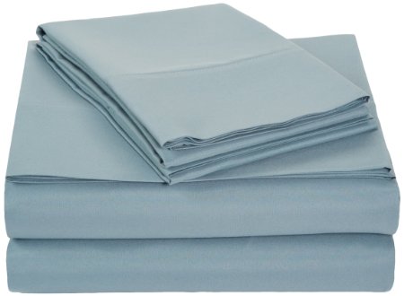 AmazonBasics Microfiber Sheet Set - Full, Spa Blue