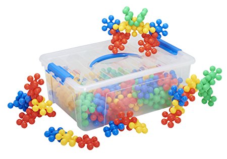 ECR4Kids Silly Star Connector Math Manipulatives Building Kit, Educational Sensory Learning Toys for Children (116-Piece Set)