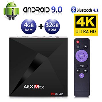 ATETION Android 9.0 TV Box 4GB RAM 32GB ROM RK3328 Quad-core Support 4K Full HD Wi-Fi BT 4.1 USB 3.0 H.265 Smart TV Box