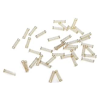 110-Pack 24k Gold-Plated Steel Custom Cherry MX Springs for Cherry Gateron MX switches Replacement (60g)