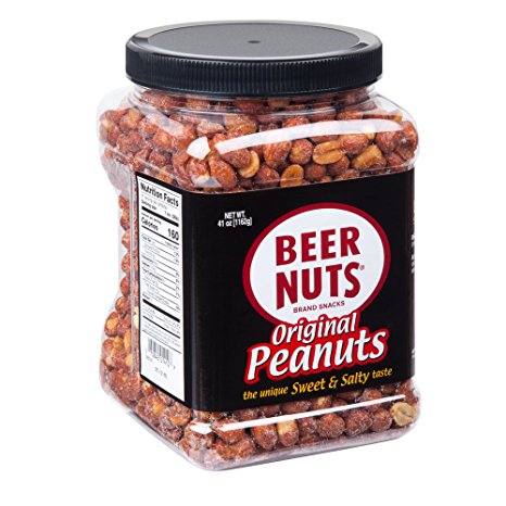 BEER NUTS | Original Sweet and Salty Peanuts. 41 oz. Jar