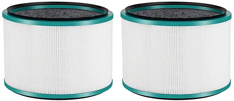 IN VACUUM 2 Pack HEPA Filter Replacement for Dyson DP01, HP00, HP01, HP02, HP03 Desk Purifiers, Compatible with Dyson Pure Hot Cool Link Air Purifier Filter, Part 968125-03