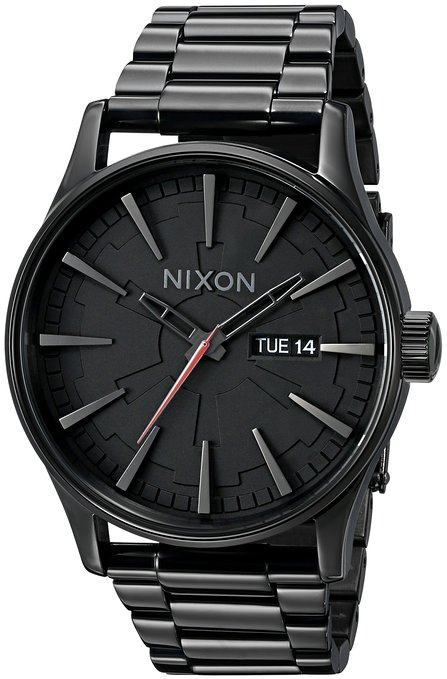 Nixon Men's A356SW-2244-00 Sentry SS Star Wars Analog Quartz Stainless Steel Vader Black Watch