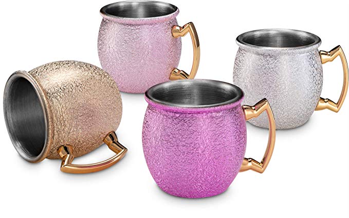 Moscow Mule Shot Glasses - Set of 4 (Multi Color)