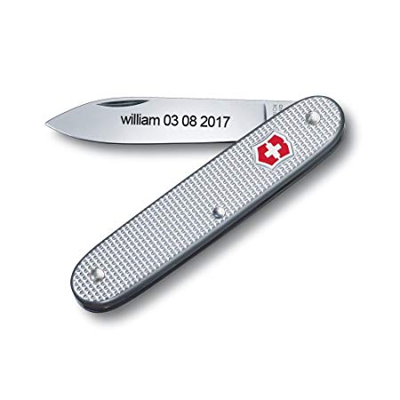 Bonkoo Personalized Swiss Army Knife Engraved - Victorinox Pioneer Alox 93 mm