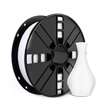 PETG Filament 1.75,Toughness Enhanced White petg Vacuum Sealed,Accuracy  /- 0.02 mm, 1 kg Spool 3D Filament petg White