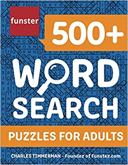 Funster 500  Word Search Puzzles for Adults: Word Search Book for Adults with a Huge Supply of Puzzles