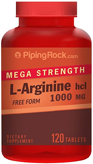 Mega Strength L-Arginine HCL 1000 mg (Pharmaceutical Grade) 120 Coated Caplets