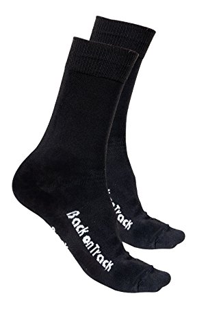 Back on Track Therapeutic Socks, Black, Large (Shoe Size 10 - 14)