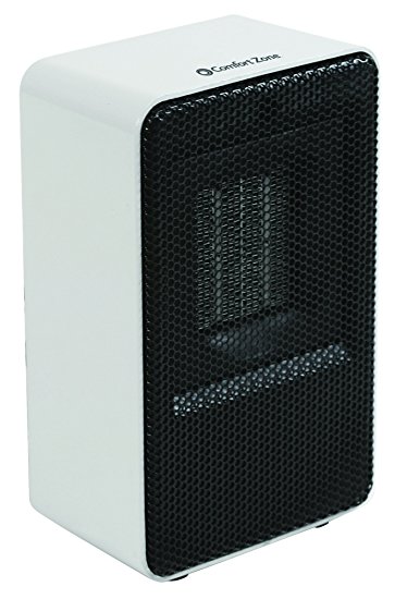 Comfort Zone Personal Ceramic Heater, White