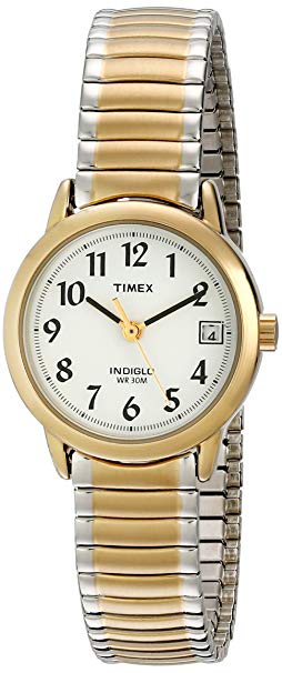 Timex Women's T2H491 Easy Reader Two-Tone Stainless Steel Expansion Band Watch