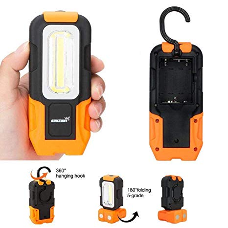 Suines Multifunction COB Flashlight Portable LED Work Light Emergency Light Lantern Flashlights