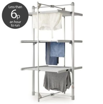 Lakeland Dry-Soon Electric 3 Tier Heated Indoor Clothes Airer Under 6p  Hour