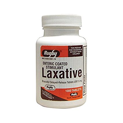 Major Laxative Bisacodyl 5mg 1000 Tabs