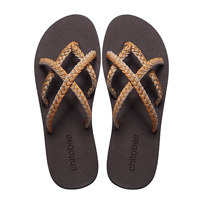 Chitobae Flip-Flops Beach Strap Sandal for Women