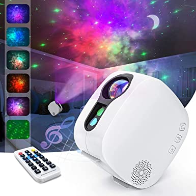 Star Projector - AIRIVO Nebula Projector Galaxy Light for Bedroom with Bluetooth Speaker & Remote, Ocean Wave Night Light Projector for Adult Kids/ Room Decor/ Ceiling/ Party