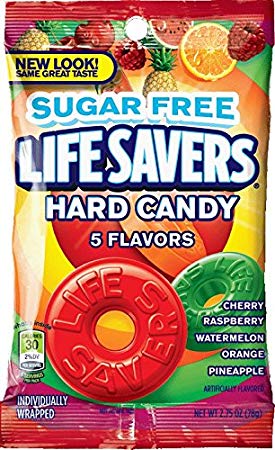 Life Savers 5 Flavors Sugarfree Hard Candy Bag, 2.75 ounce