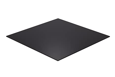 Falken Design BK2025-1-4/1212 Acrylic Black Sheet, 12" x 12", 1/4" Thick