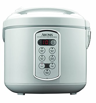 Aroma Housewares Professional 20-Cup (Cooked)  (10-Cup UNCOOKED) Digital Rice Cooker and Food Steamer, Stainless Steel Exterior (ARC-2000A)