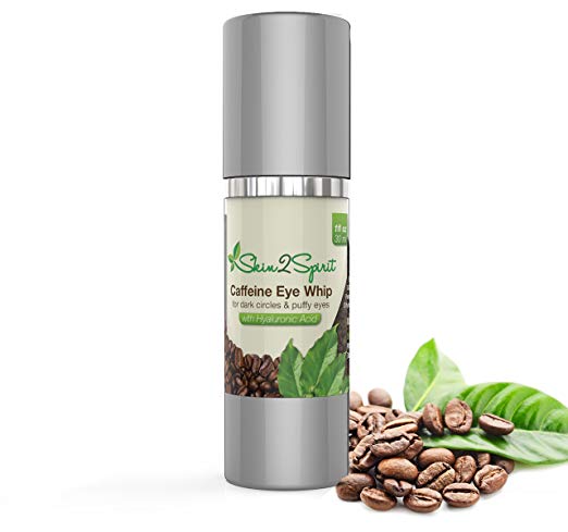 Age Defying Caffeine Eye Cream | 1 OZ | Puffy Eyes, Dark Circles, Fine Lines, Wrinkles | All Natural | Made w/Organic Ingredients | Contains Hyaluronic Acid | Cruelty Free | Made in USA!