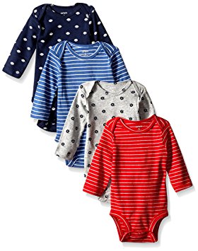 Carter's Baby Boys' 4 Pack Sports Bodysuits (Baby) - Sports 3M