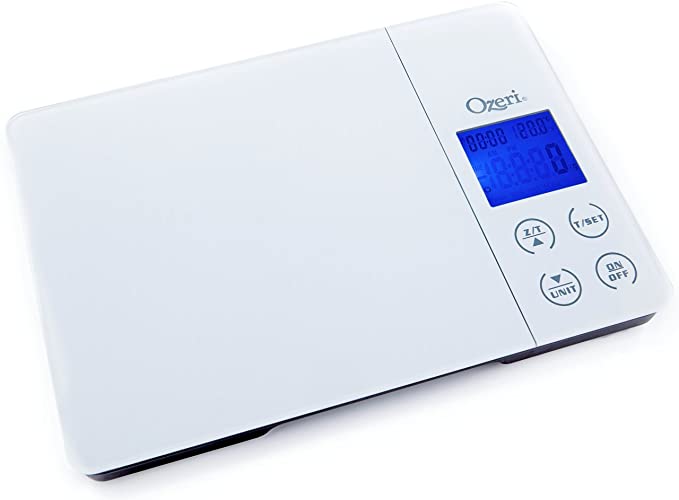 Ozeri Gourmet Digital Kitchen Scale with Timer, Alarm and Temperature Display