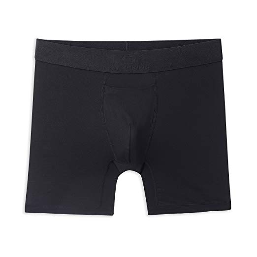 Terramar Men's 6" SilkSkins AIRCOOL Boxer Briefs with Fly (Available in 1-Pack or 2-Pack)