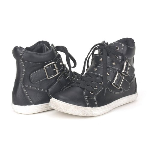 Dream Pairs NY-33 Women's Fashion Studded Double Velcro Strap Buckles High Top Casual Sneakers Shoes New