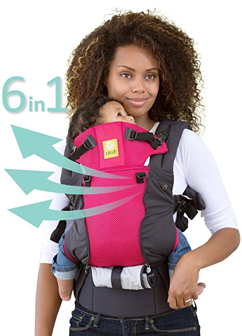 SIX-Position, 360° Ergonomic Baby & Child Carrier by LILLEbaby - The COMPLETE All Seasons (Charcoal/Berry)