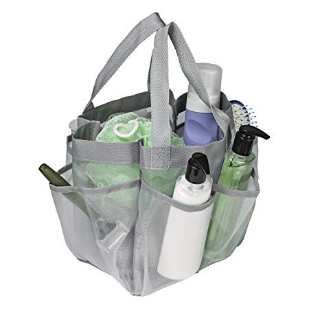 Honey-Can-Do SFT-06967 Quick Dry Shower Tote, Grey