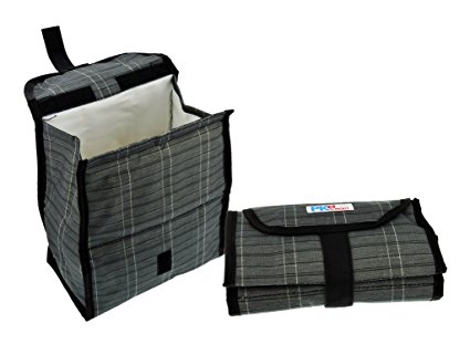 PackIt Freezable & Reusable Lunch Bag with Strap Closure, Urban Plaid