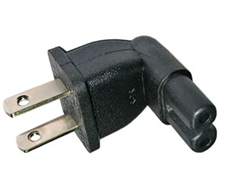 Conntek 30001 Travler Plug Adapter U.S. Male Plug To Laptop/Power Adatper IEC C7 Female Connector