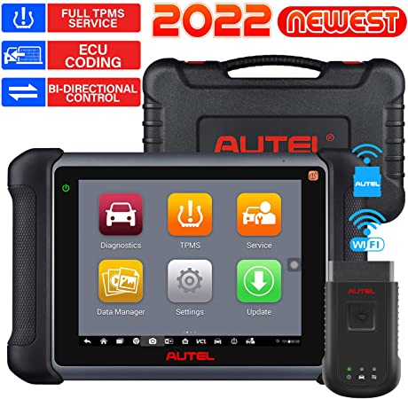 Autel Maxisys MS906TS, 2022 Newest Scanner Upgraded MS906BT MK906BT MP808TS Diagnostic Scan Tool, TPMS Function, ECU Coding, Bi-Directional Control, All System Diagnostics, 31  Resets, Key Coding