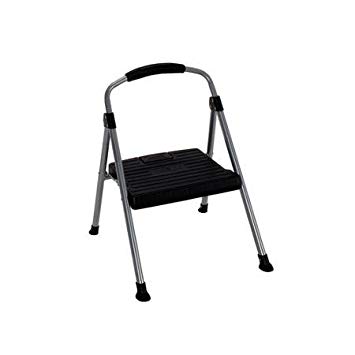 Cosco Steel Step Stool, 1 Step, 225lb weight capacity, Easy to use (1-Step)