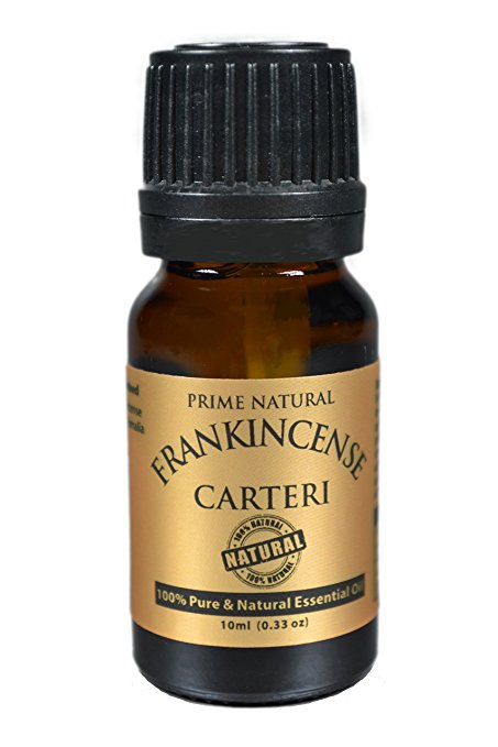 Frankincense Essential Oil Boswellia Carterii 10ml - 100% Natural Pure Undiluted Therapeutic Grade for Aromatherapy Scents Diffuser Relaxation Stress Anxiety Relief Pain Inflammation Anti aging Acne