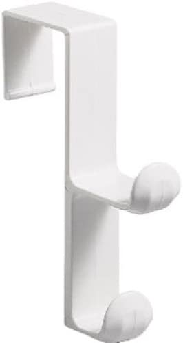 iDesign Over the Door, Organizer Hook for Coats, Hats, Robes, Towels - Double Hook, White