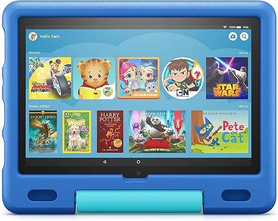 Amazon Kid-Proof Case for Fire HD 10 tablet (Only compatible with 11th generation tablet, 2021 release) – Sky Blue