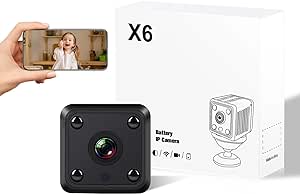 2024 Updated 1080P Hidden Camera - Spy Camera- Nanny Cam - HD 1080P Camera - Best Mini Camera - WiFi Wireless Camera - Surveillance Camera Full HD - Car Cameras for Surveillance - X6