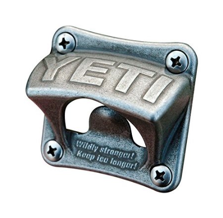 Yeti Stainless Steel Wall Mount Bottle Opener, Silver, One Size
