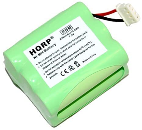 HQRP 2200mAh Extended Battery for Mint 4205, Braava 320, Braava 321, 4408927 iRobot Automatic Hard Floor Cleaner Robotic Vacuum   Coaster