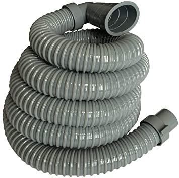 8 Feet - Washing Machine Drain Discharge Hose by Zulu Supply, Thick, Heavy Duty Rubber, Universal Size, Fits Washing Machine Drain Discharge Outlets, Large, Extra Long, Extension