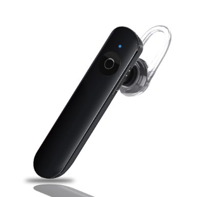 Bluetooth Headset , EASTOP Slim Wireless Headphone Lightweight Bluetooth Stereo Headset with Microphone Clear Voice Safe Driving for iPhone Samsung BlackBerry LG-ETS30 Black