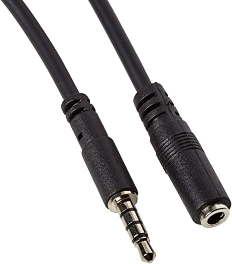 StarTech.com 2m 3.5mm 4 Position TRRS Headset Extension Cable - M/F - audio Extension Cable for iPhone (MUHSMF2M)